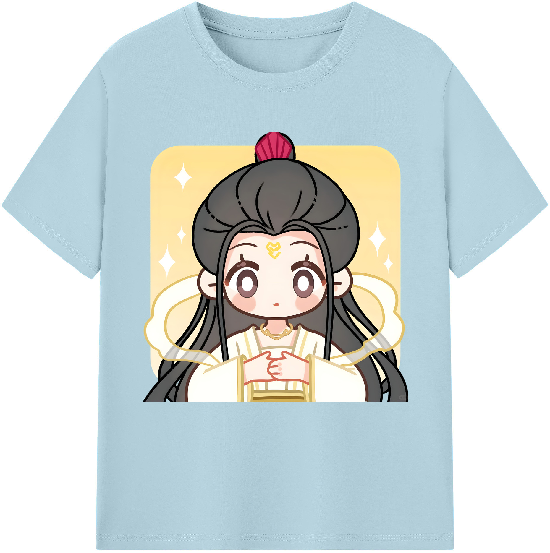 （画像用） Ne Zha 2 ナタ 魔童の大暴れ 綿100％半袖Tシャツ（フロントプリント）